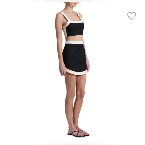 7  For All Mankind  black white coord set top and skirt size XL - Picture 5 of 12